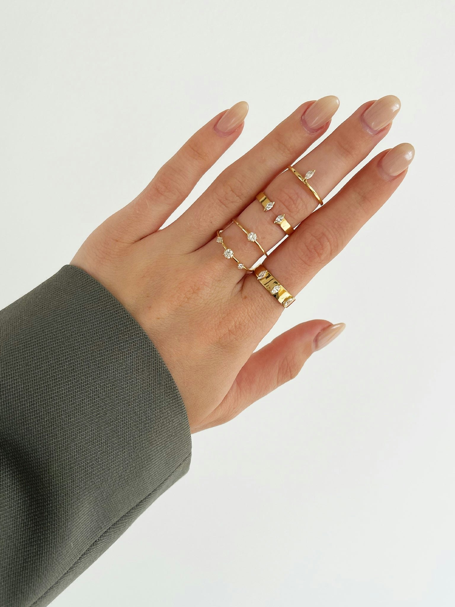 Double navette ring photo 5