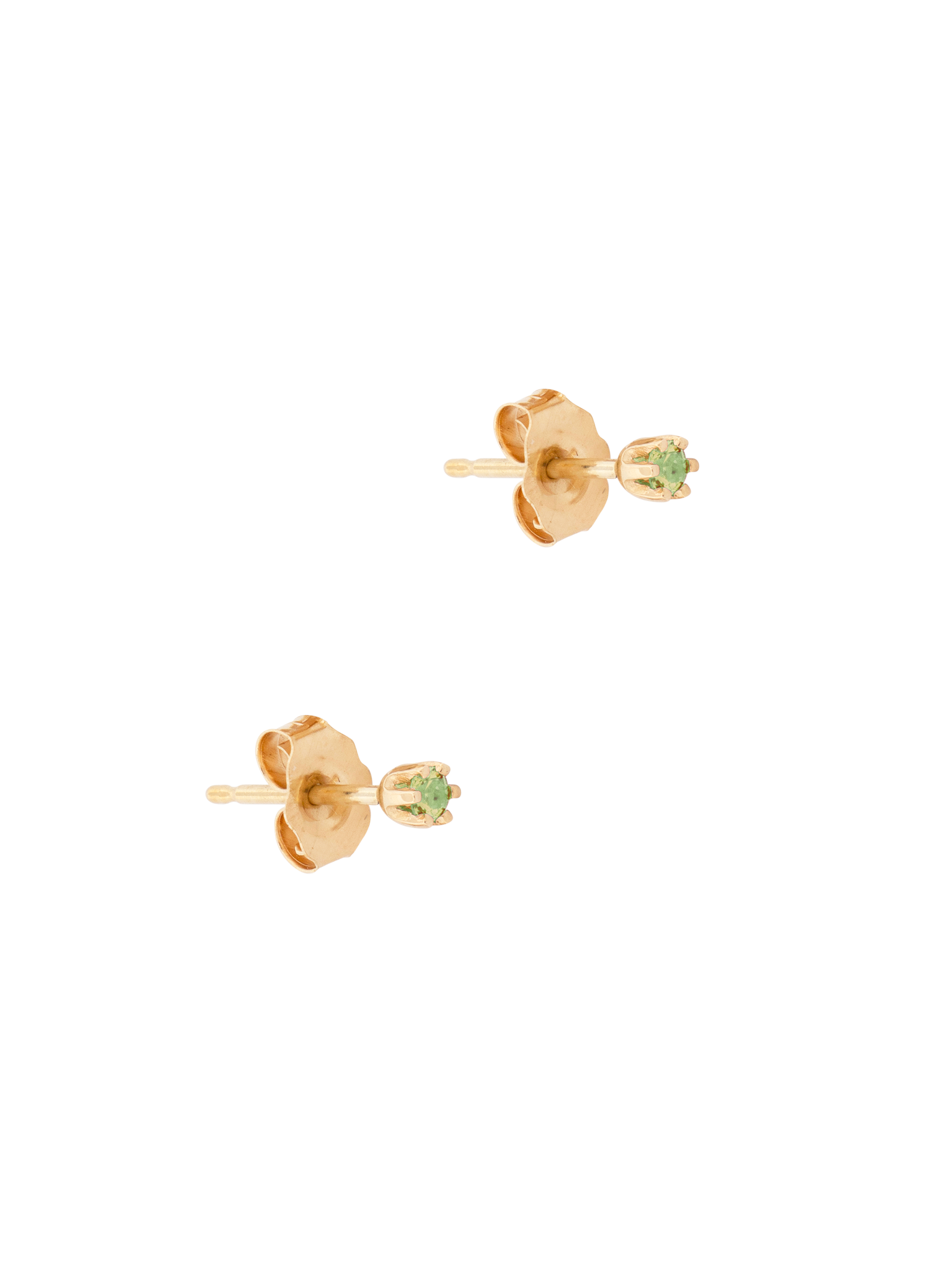 Baby birthstone peridot studs photo 3