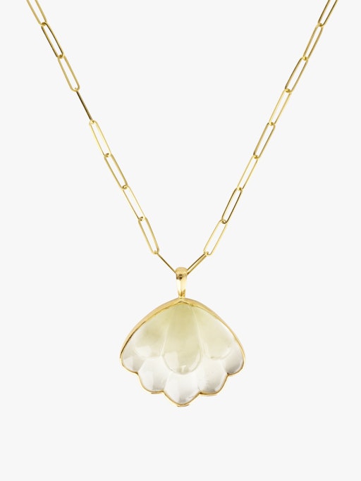Lotus citrine necklace photo