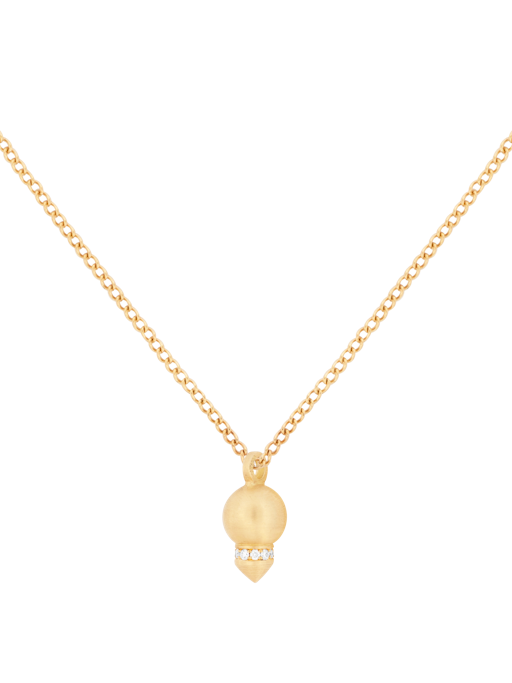 Mini pendulum diamond necklace photo