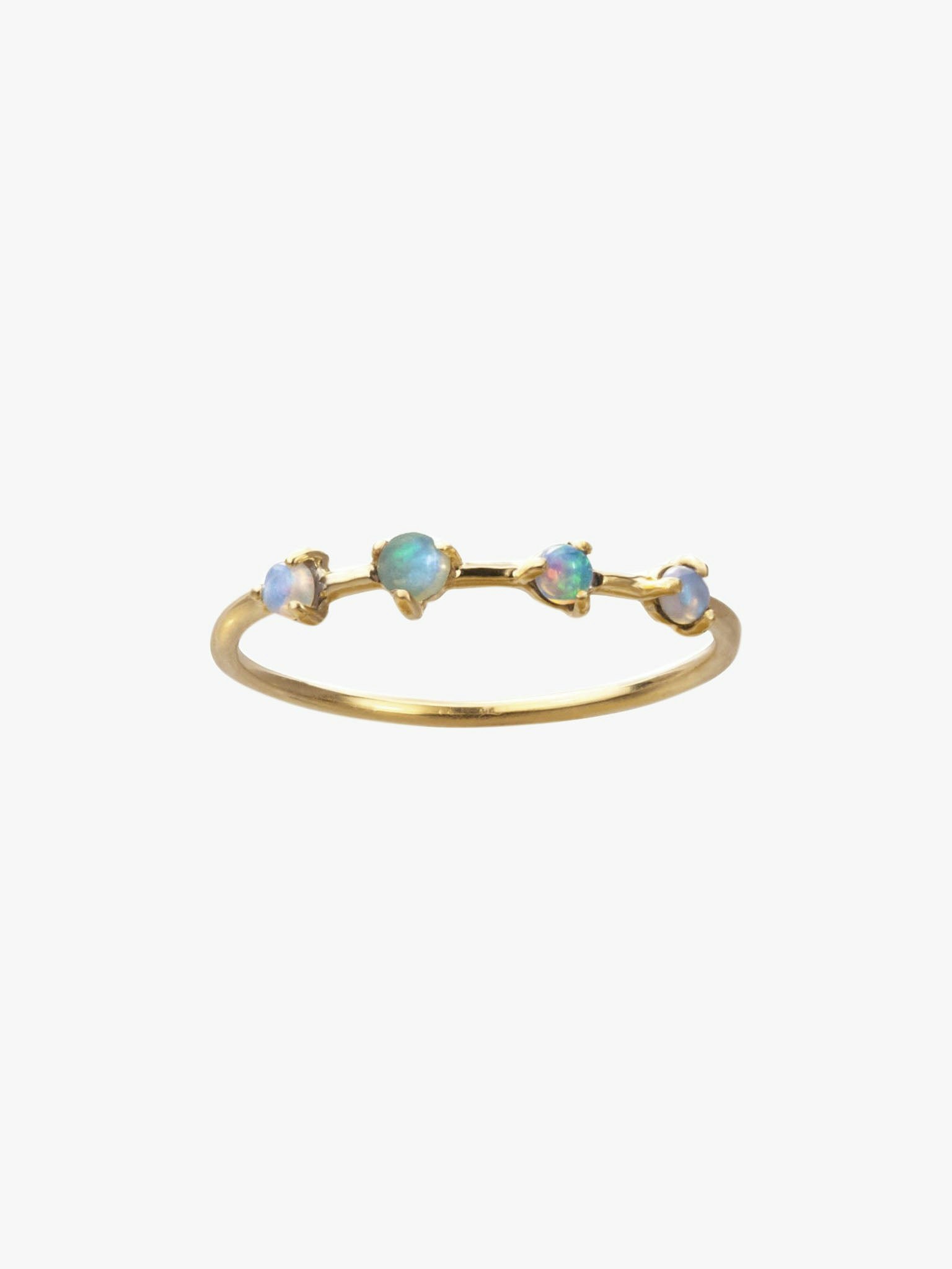 Four-step opal ring photo 1