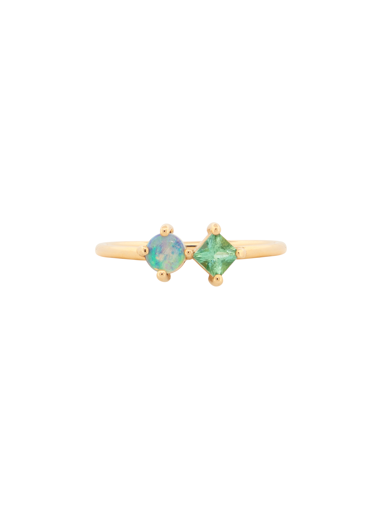 Tourmaline medium mosaic ring no.1 photo 3
