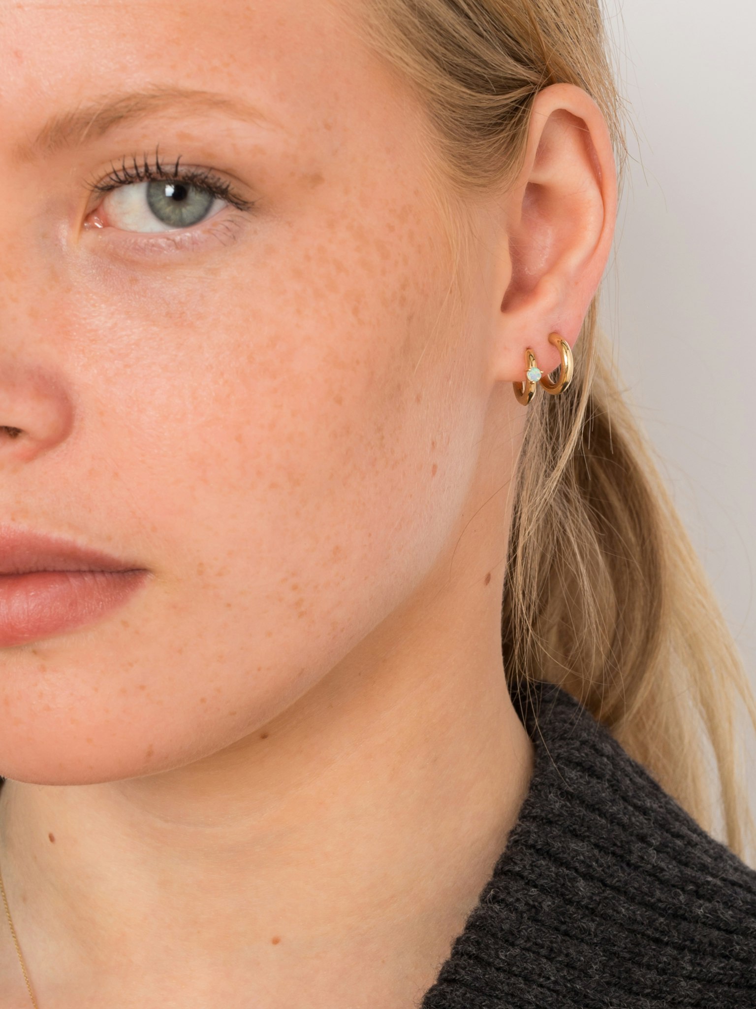 Opal clicker hoops photo 2
