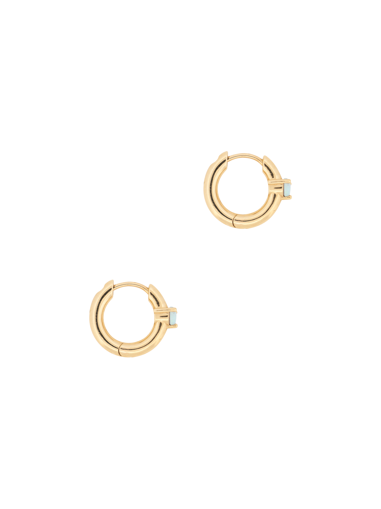 Opal clicker hoops photo 3