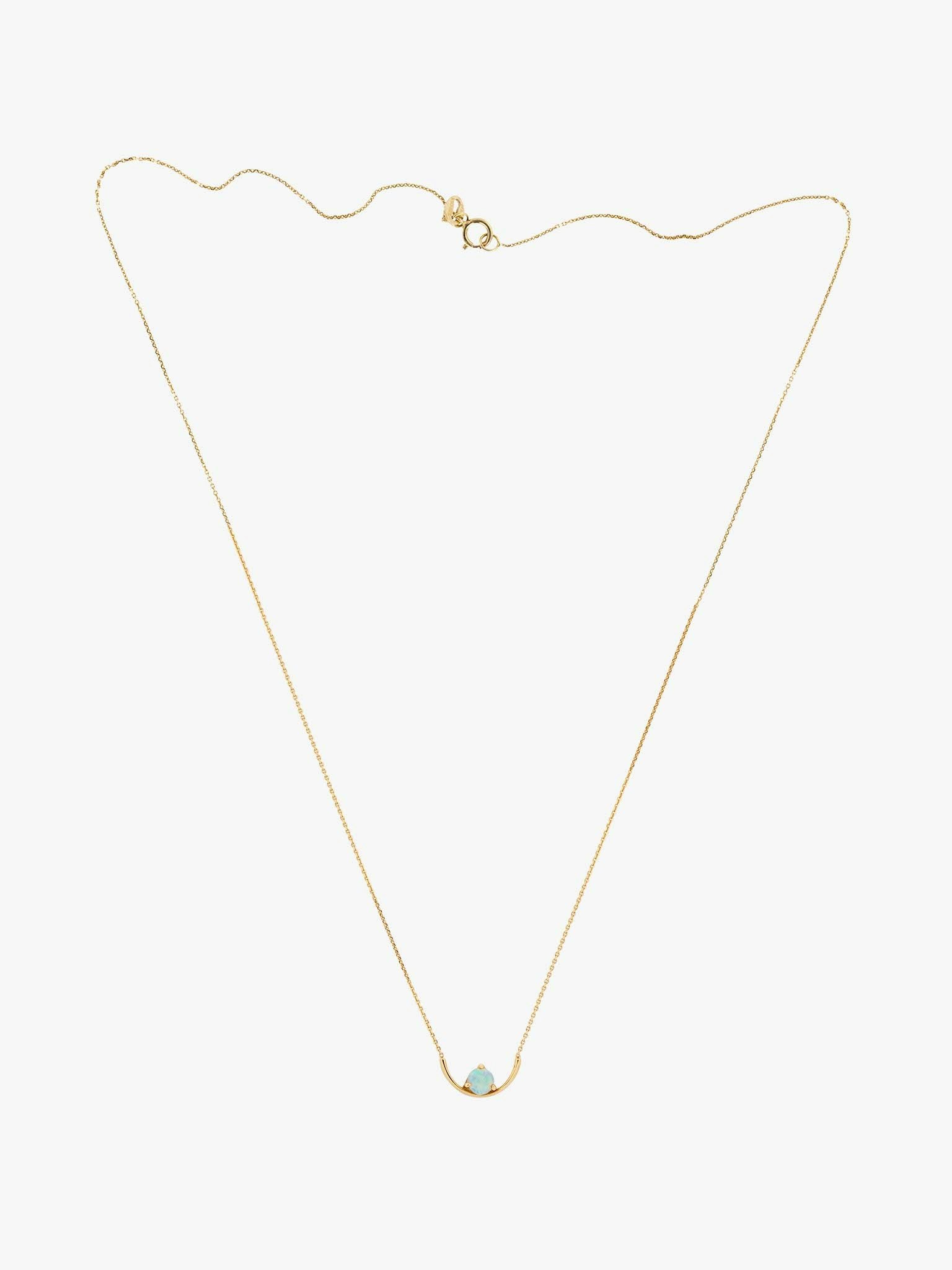 Opal arc necklace photo 3