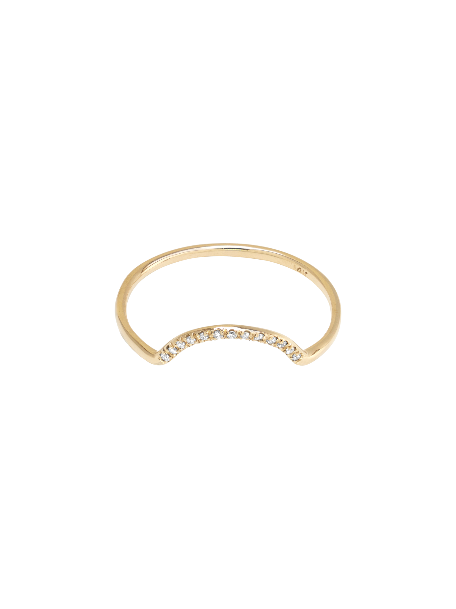 Micropavé small arc ring photo 3