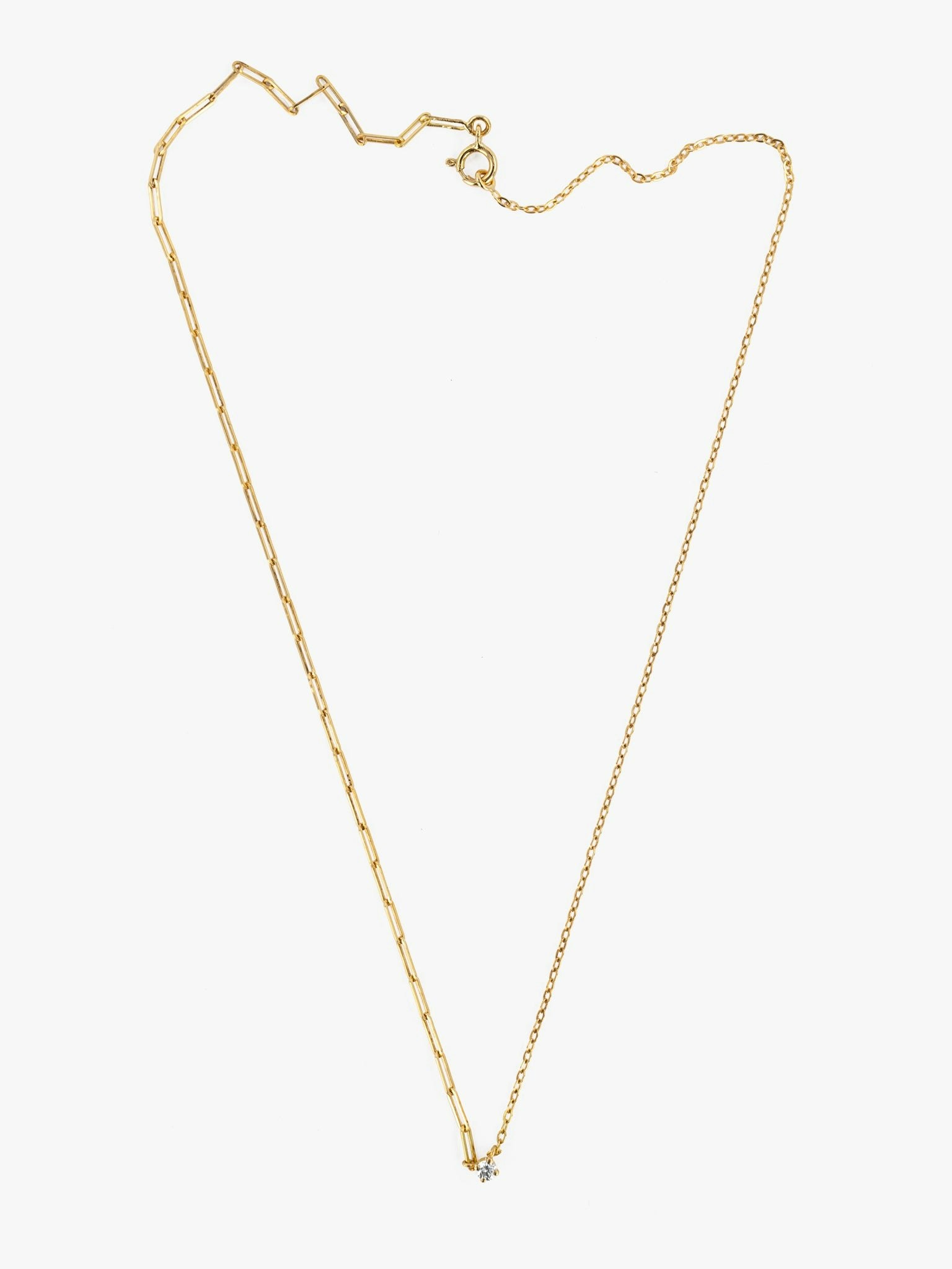 Diamond mixed-chain necklace photo 1